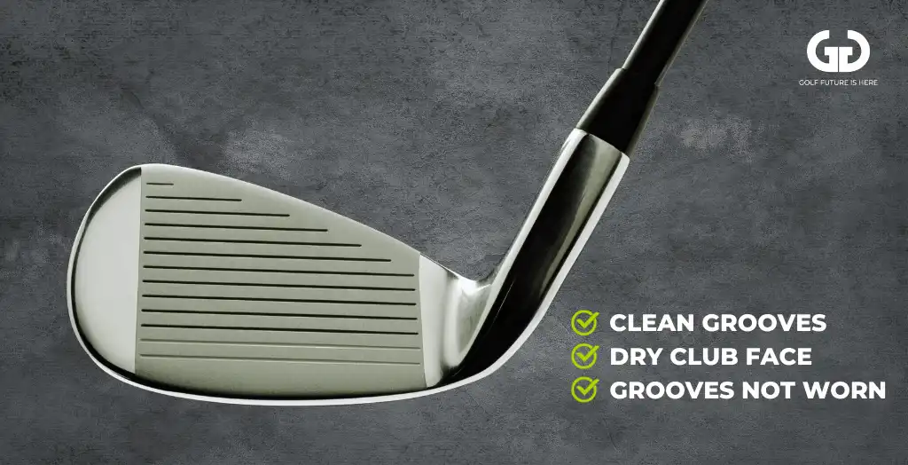 Clean Grooves of Iron Club For Backspin