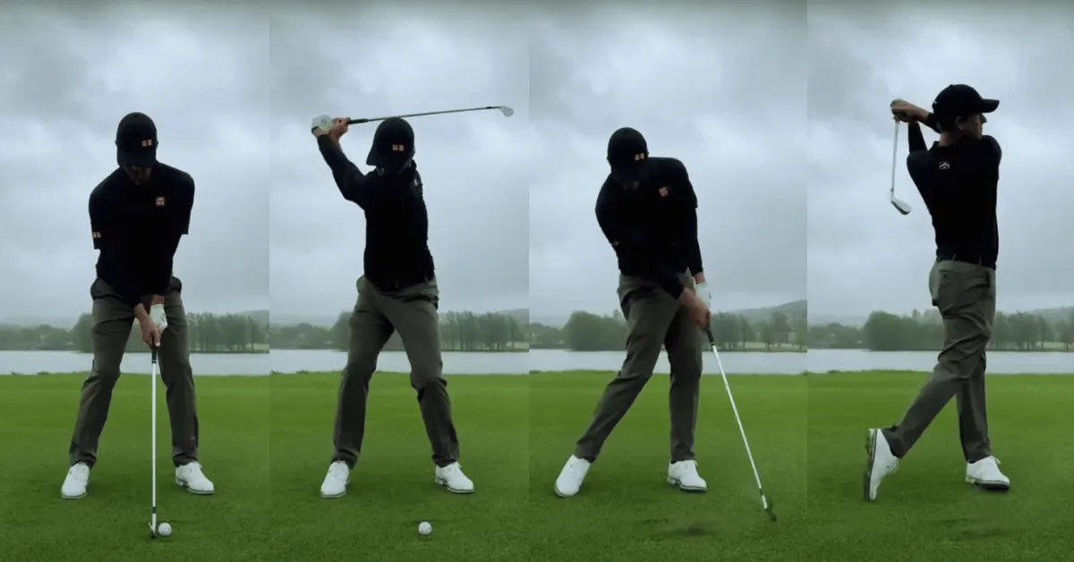 Golf Swing Sequence of a golfer